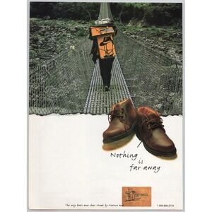 Havana Joe Leather Boots Outdoor Adventure Travel Footwear Vintage Print Ad 1998